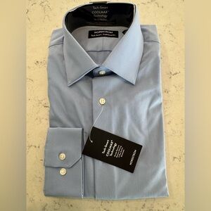 Nordstrom Tech-Smart Traditional Fit Dress Shirt Lt Blue NWT Sz 14 1/2 X 32-33